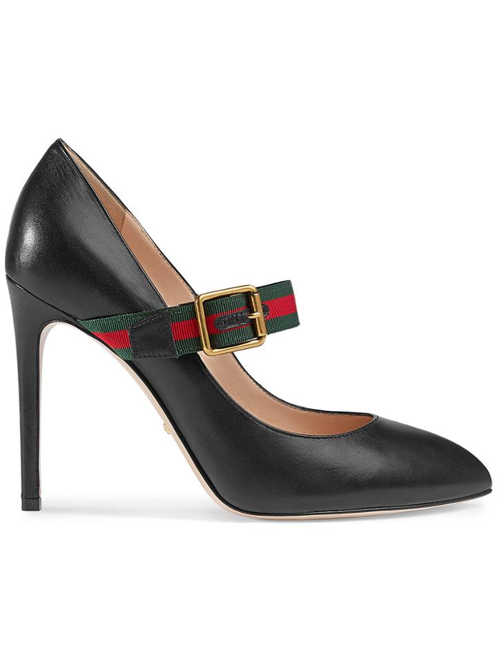 Gucci Sylvie Leather Pump - Black