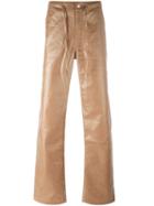 Telfar Regular Drawstring Trousers, Men's, Size: 30, Brown, Cotton