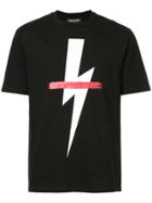 Neil Barrett Lightning Bolt T-shirt - Black