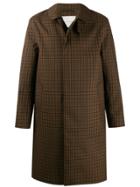 Mackintosh Dunkeld Brown Check Bonded Wool & Mohair 3/4 Coat Gr-1001