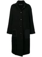 Proenza Schouler Chenille Embroidered Knit Coat - Black