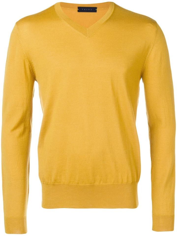 Falke V-neck Lightweight Jumper - Yellow