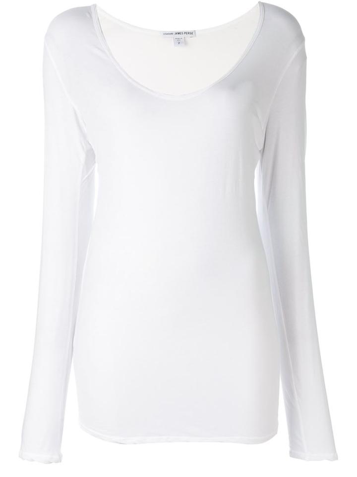 James Perse Jersey Sweatshirt, Women's, Size: 3, White, Cotton
