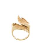 Fjord Brushed-effect Dual Ring - Gold