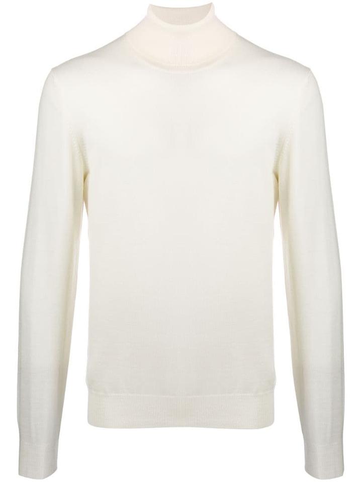 Tagliatore Turtle Neck Jumper - White