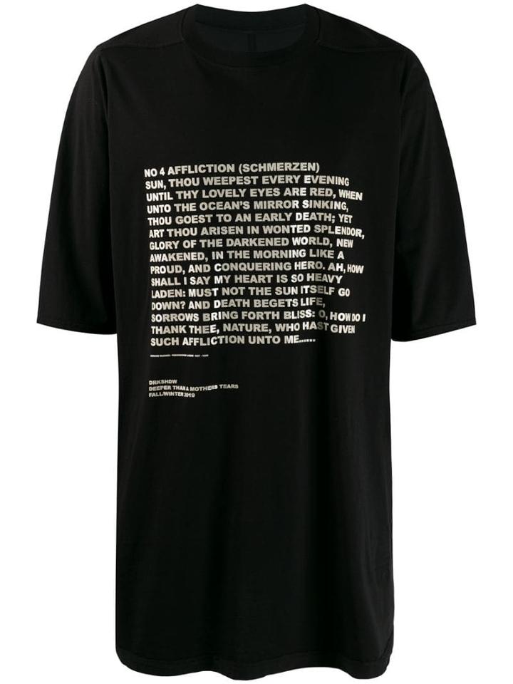 Rick Owens Drkshdw Jumbo Oversized T-shirt - Black