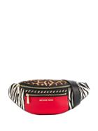 Michael Michael Kors Animal Print Belt Bag - Black