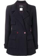 Chanel Vintage Double Breasted Blazer - Purple