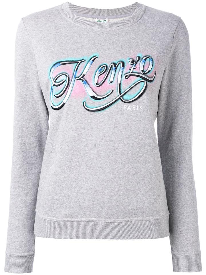 Kenzo - Kenzo Lyrics Sweatshirt - Women - Cotton - S, Women's, Grey, Cotton