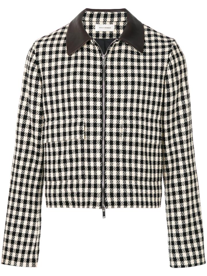 Wales Bonner Checked Zip Front Jacket - Multicolour