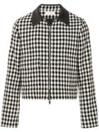 Wales Bonner Checked Zip Front Jacket - Multicolour