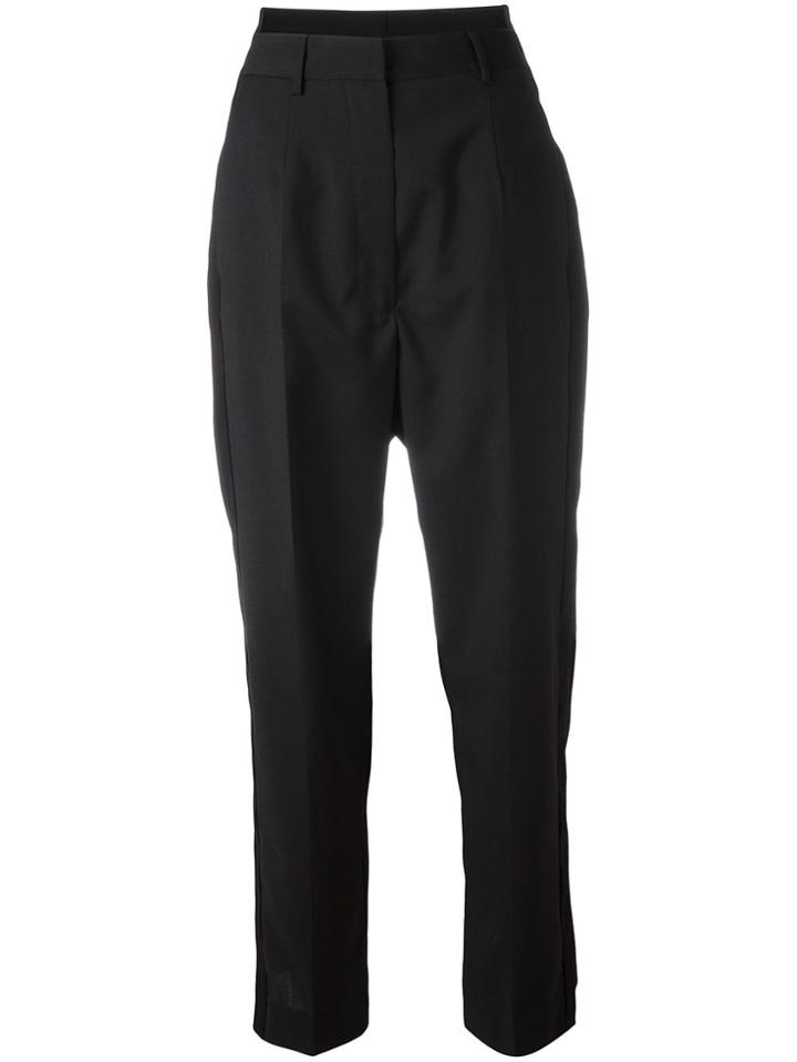 Mm6 Maison Margiela Tailored Cropped Trousers - Black