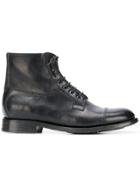 Silvano Sassetti Ankle Lace-up Boots - Black