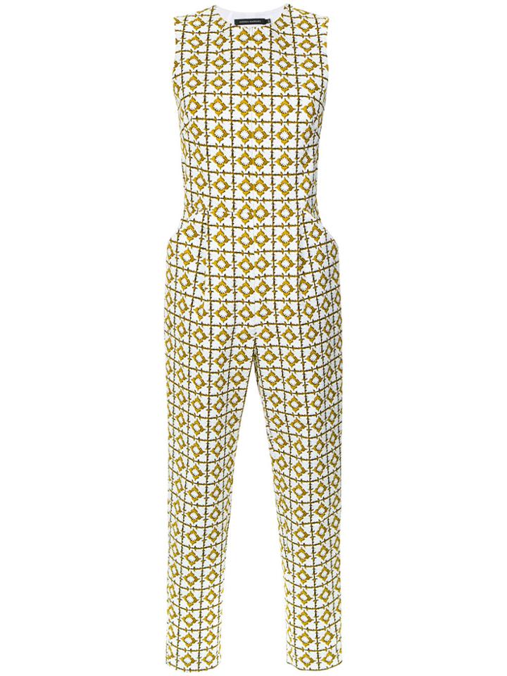 Andrea Marques Tile Print Jumpsuit - Unavailable