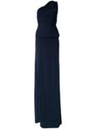 Dsquared2 One Shoulder Gown, Women's, Size: Small, Blue, Polyamide/spandex/elastane/viscose