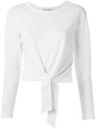 Giuliana Romanno - Knot Detail Blouse - Women - Cotton/polyester - G, Women's, White, Cotton/polyester