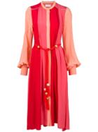 Peter Pilotto Panelled Shirt Dress - Pink & Purple