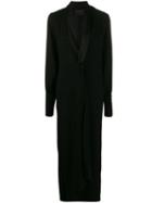 Erika Cavallini Draped Maxi Dress - Black