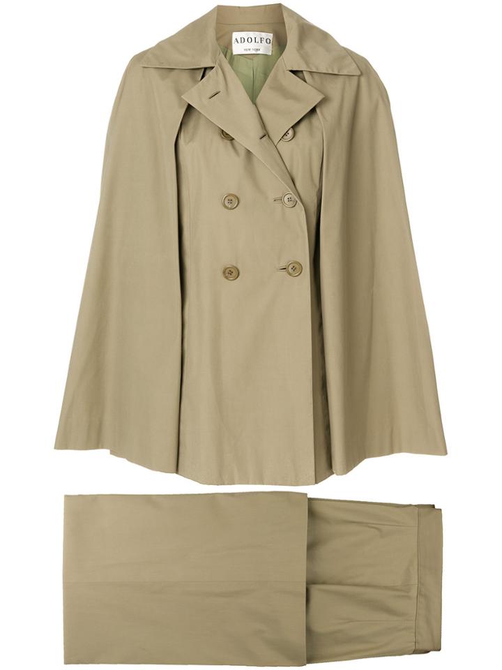 William Vintage Adolfo Cape & Trousers - Green
