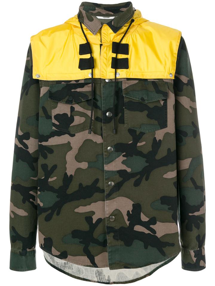 Valentino Camouflage Shirt Jacket - Green