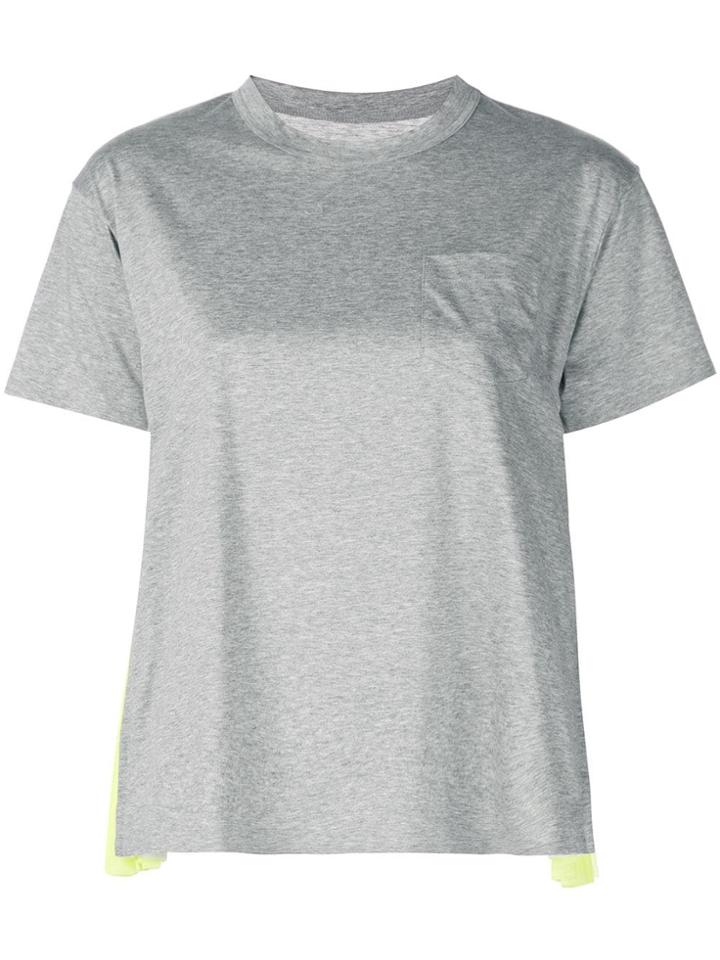 Sacai Contrast T-shirt - Grey