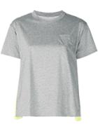 Sacai Contrast T-shirt - Grey