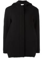 Gianluca Capannolo Hooded Long Jacket, Women's, Size: 44, Black, Polyamide/spandex/elastane/virgin Wool