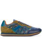 Etro Paisley Panel Lace-up Sneakers - Blue