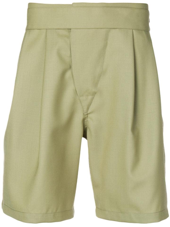 Maison Flaneur Knee-length Tailored Shorts - Green