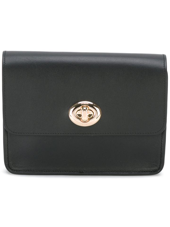 Coach Turnlock Chain Crossbody Bag - Black