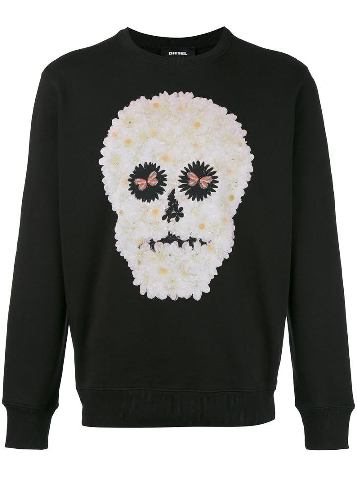 Diesel - Joe Sweatshirt - Men - Cotton - Xxl, Black, Cotton