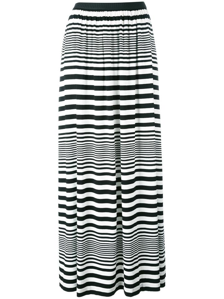 I'm Isola Marras Striped Maxi Skirt, Women's, Size: Large, Black, Spandex/elastane/viscose