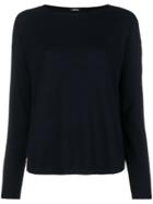 Aspesi Round Neck Knitted Top - Blue