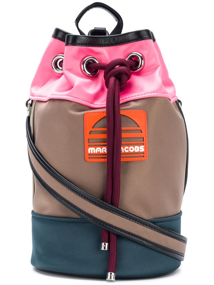 Marc Jacobs Colour Block Logo Backpack - Multicolour
