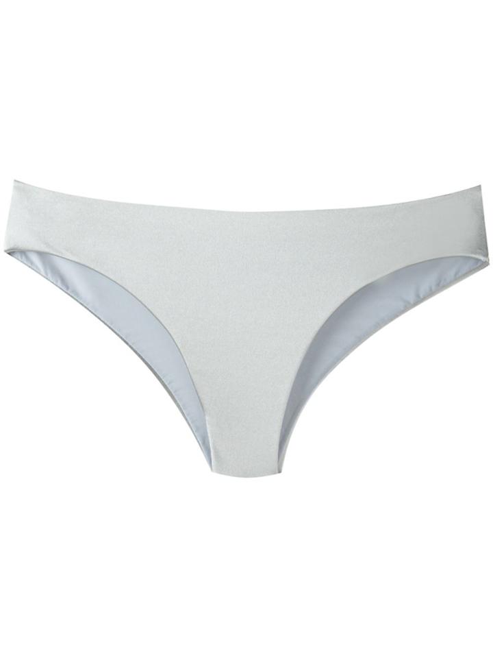 Ack Metallic Bikini Bottoms - Grey