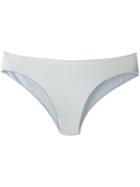 Ack Metallic Bikini Bottoms - Grey