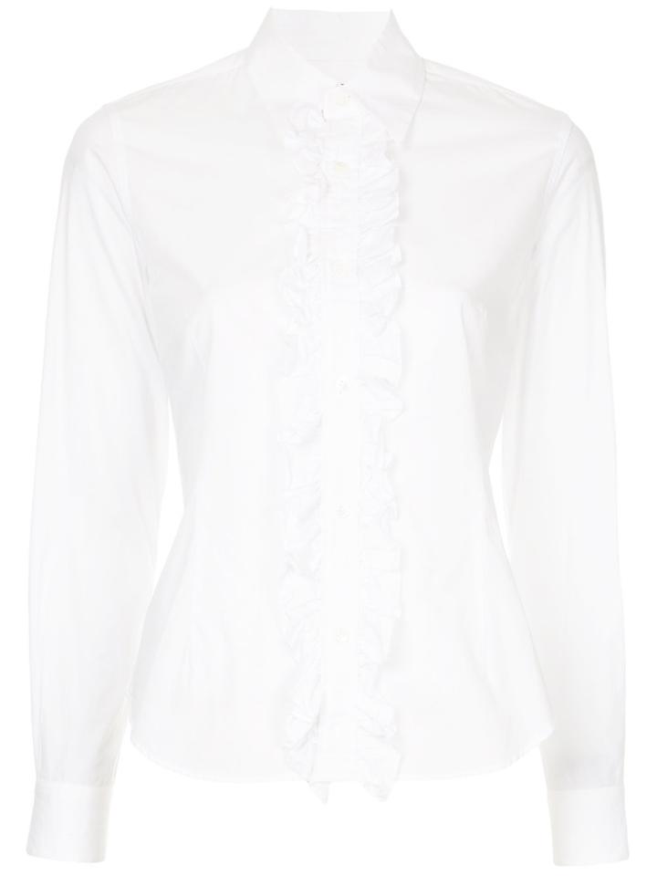 Comme Des Garçons Vintage Frilled Placket Shirt - White