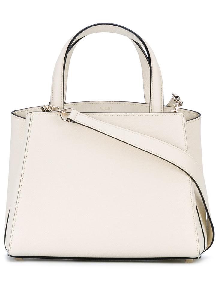 Valextra - Detachable Shoulder Strap Tote - Women - Calf Leather/leather - One Size, Nude/neutrals, Calf Leather/leather