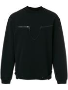 Oamc Zip Chain Sweatshirt - Black