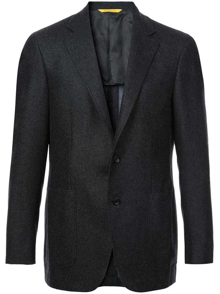 Canali Classic Single-breasted Blazer - Grey