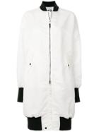 Y-3 Long Bomber Jacket - White