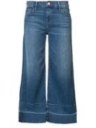 J Brand - Wide-legged Cropped Jeans - Women - Cotton/spandex/elastane - 24, Blue, Cotton/spandex/elastane