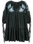 Cynthia Rowley Penelope Embroidered Dress - Black