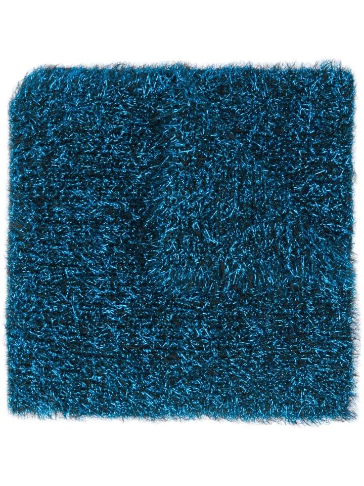 Faliero Sarti Metallic Fringed Scarf - Blue