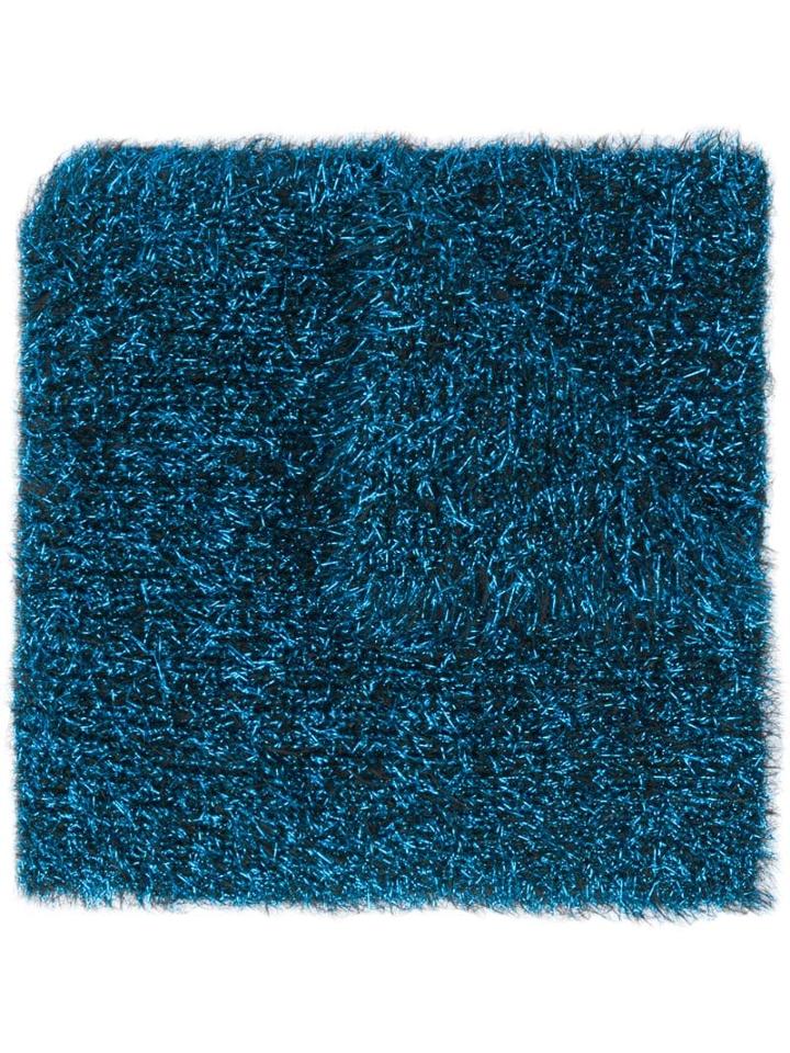 Faliero Sarti Metallic Fringed Scarf - Blue