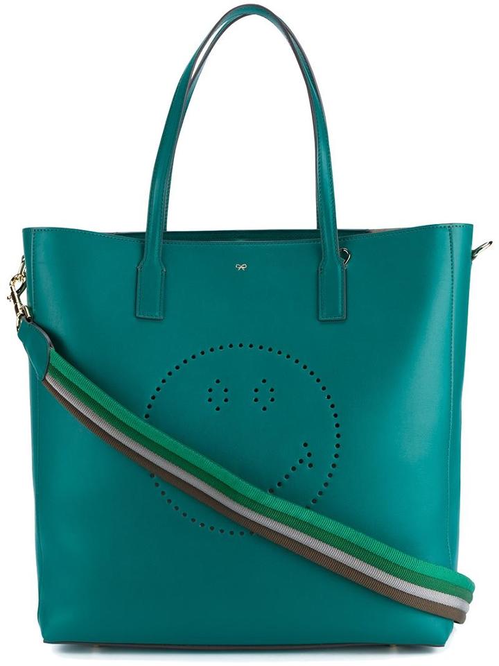 Anya Hindmarch Large 'ebury' Tote, Women's, Green, Calf Leather