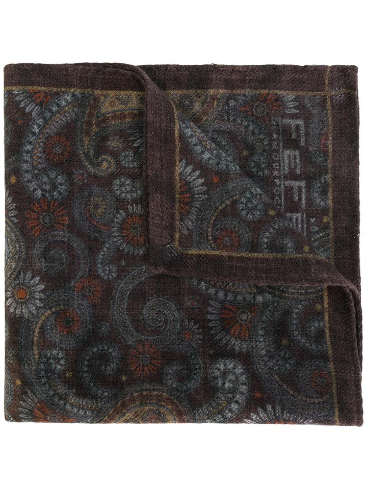 Fefè Printed Neck-scarf - Brown