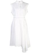Brunello Cucinelli Belted Poplin Shirt Dress - White