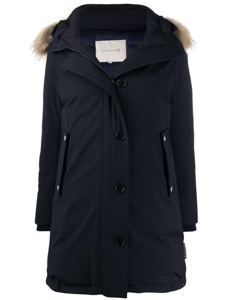 Mackintosh Dornoch Navy Wool Down Parka Ld-1001 - Blue