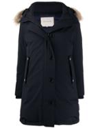 Mackintosh Dornoch Navy Wool Down Parka Ld-1001 - Blue
